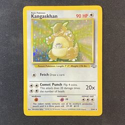 1999 Kangaskhan 5/64 Jungle Set Holo Rare Pokemon Card Near Mint/Mint
