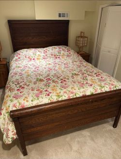 King Size Bed Frame- Box Spring & Mattress Optional