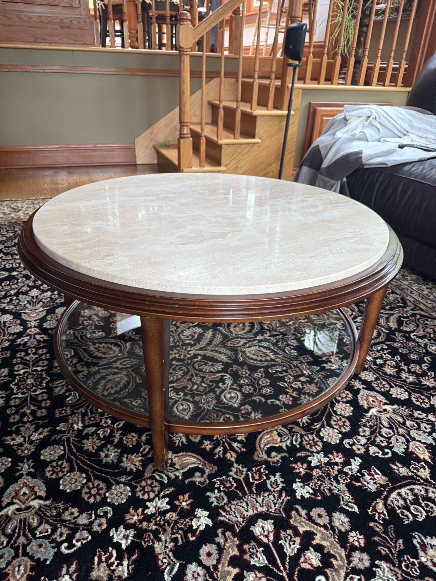 Travertine Stone Coffee Table