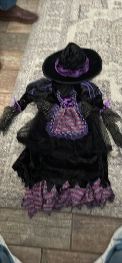 Vestido bruja con sombrero size 4