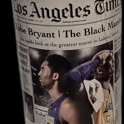 Kobe Bryant stainless steel tumbler.