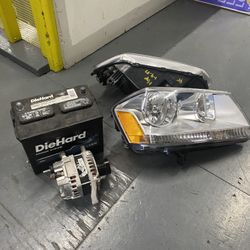 2009-2013 Dodge Avenger Battery, Alternator, And Front Lights 