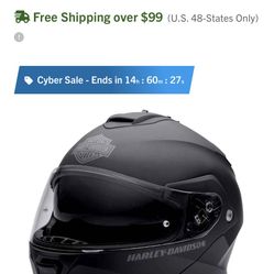 Motorcycle Harley-Davidson® Mens Modular Helmet, Capstone Sun Shield, Matte Black 98370-15VM