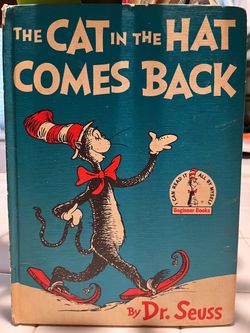 Vintage The Cat In The Hat Comes Back By Dr. Seuss Hardcover