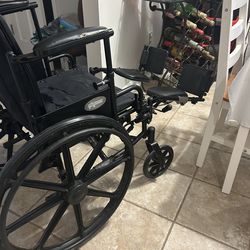 Wheelchair - ProBasics 18” Seat Width Wheelchair with Elevating footrests + Flip Back Armrests