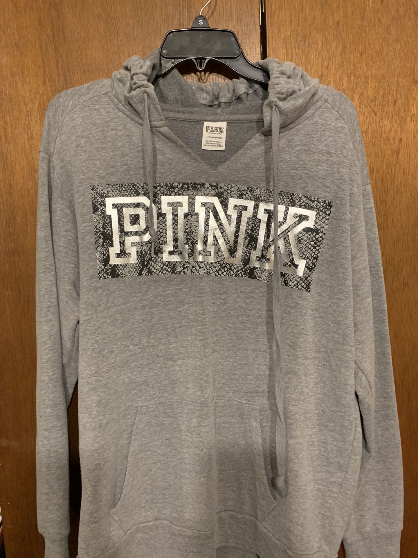 Victoria’s Secret Pink Hoodie Gray And Silver