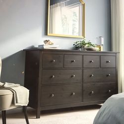 IKEA Dresser 8 Drawer – Black-Brown 