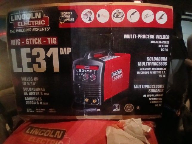 Brand New Unopened Lincoln Le31 Mp Tig Stick Mig Welder