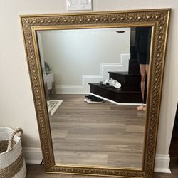 Large Gold Mirror