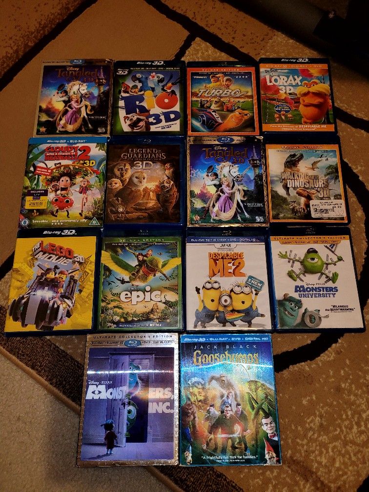 3D Bluray Movies Rare, Must Go for Sale in San Antonio, TX OfferUp
