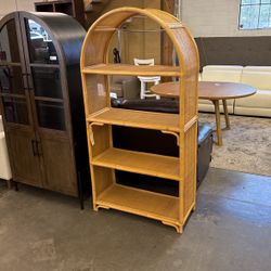 Darlene Tall Ratten Arch Bookshelf