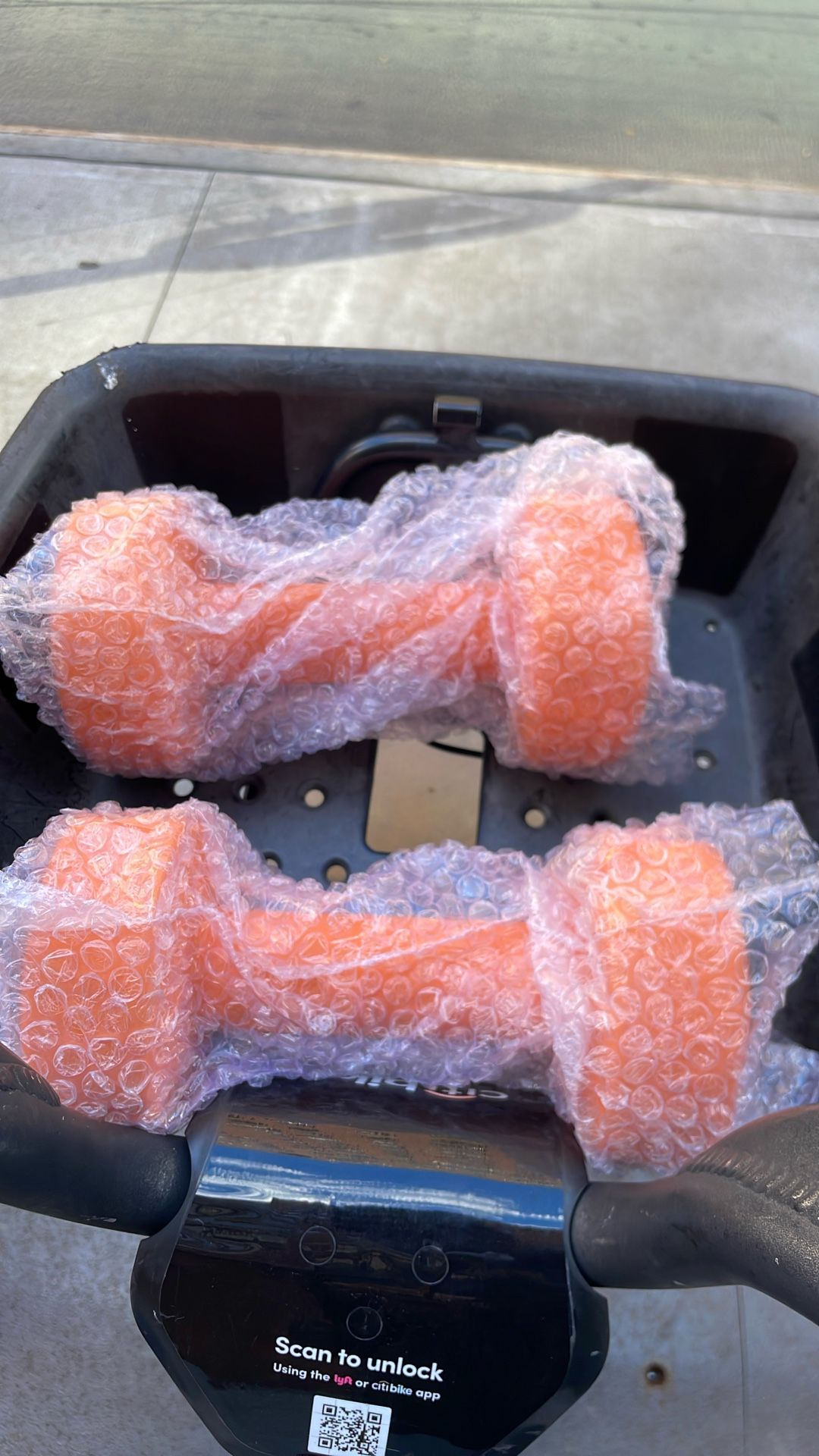 15 Lbs Weight Pair - dumbbell - Orange 