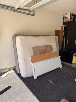 Mattress with bed frame