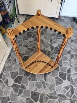 Fishing pole rack great condition