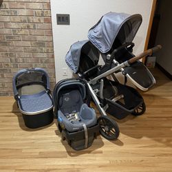 Uppababy Vista Stroller With Bassinet And Car Seat