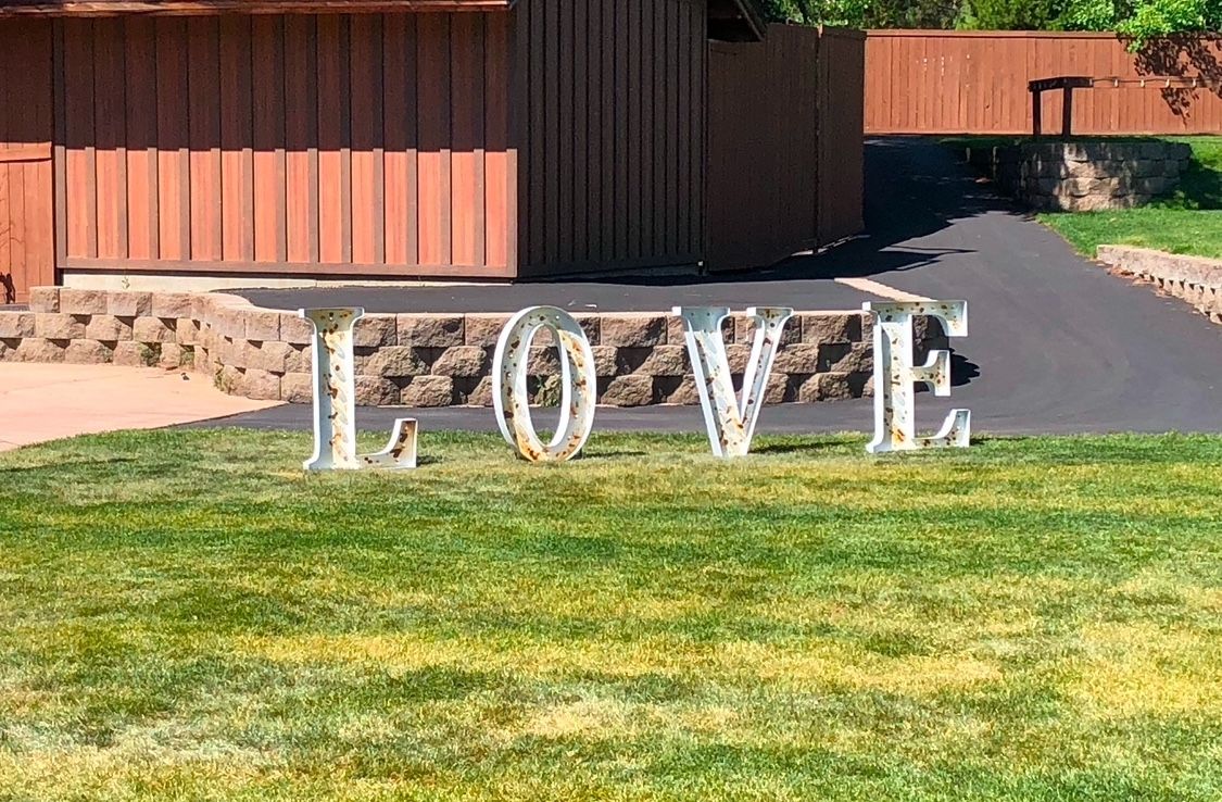 36” “LOVE” Large Metal Marquee Lighted Letters