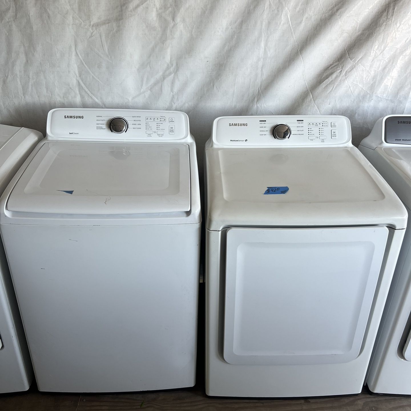 Samsung Washer&dryer Large Capacity Set   60 day warranty/ Located at:📍5415 Carmack Rd Tampa Fl 33610📍