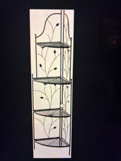 Plant Corner Metal shelf (black)