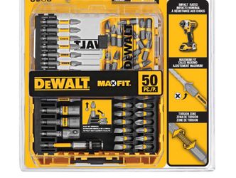 Dewalt 50pcs. Drill bit set w/ Right angle adapter