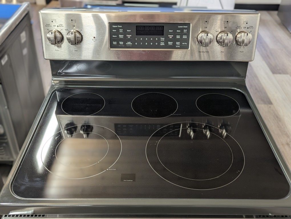 GE 6.6cu Freestanding Double Oven Electric Range with Convection and