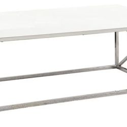 Monarch designer chrome coffee table