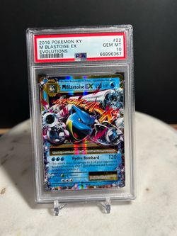 PSA 10 M Blastoise EX #22 XY Evolutions 2016