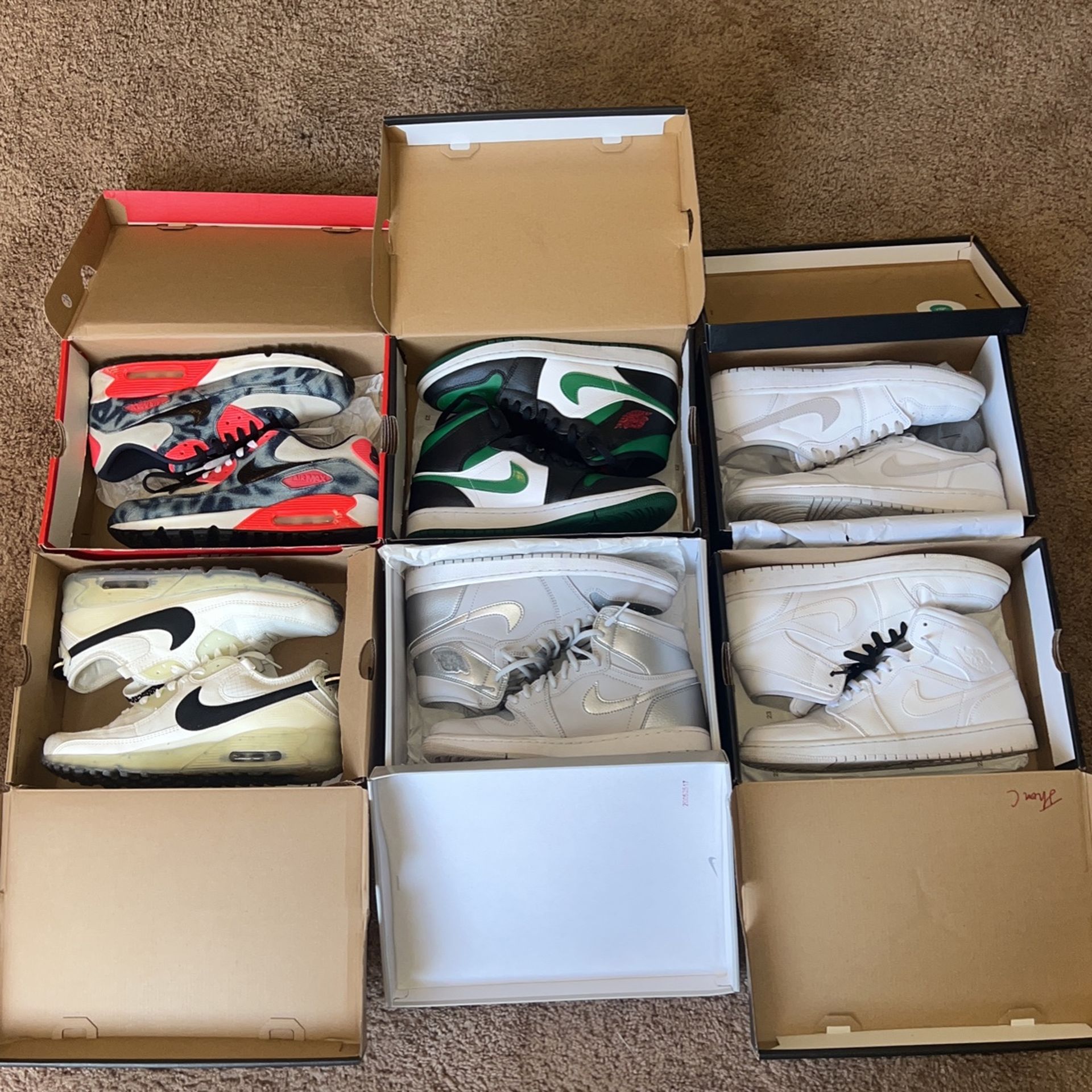 Jordan 1s / Nike Air Max 90s Size 8.5M $75 For All
