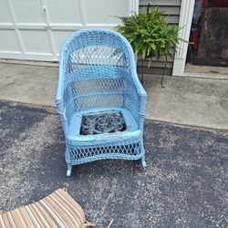 Antique Wicker Rocking Chair