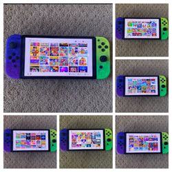 NINTENDO SWITCH OLED *Modded* with Over 100 GAMES MARIO KART,MARIO PARTY,ZELDA,POKEMON and More