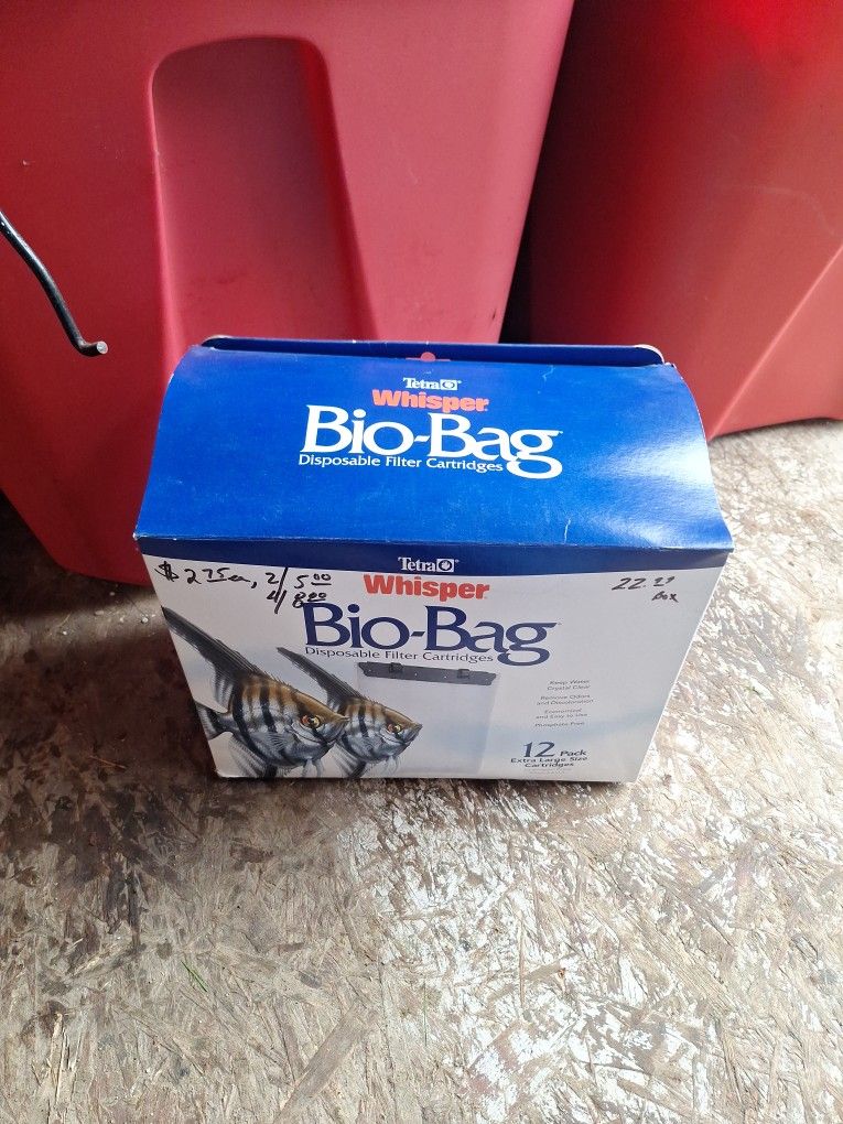 12 XL Whisper Bio Bags $5 W Carbon And Frame N O S