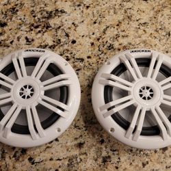 Brand new Kicker Marine 6.5" White boat powersport speakers car audio