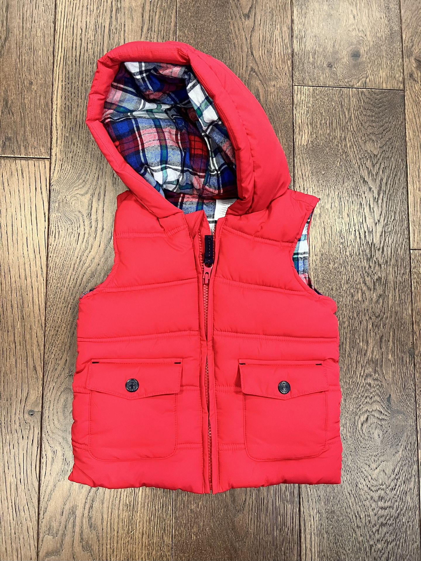 2T GYMBOREE Boys Hooded Puffer Vest