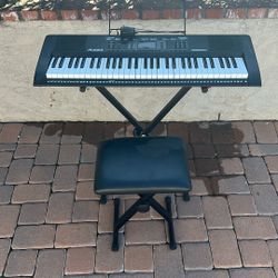 Keyboard With Stand And Seat