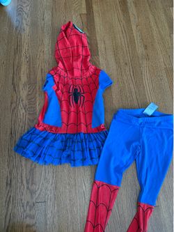 Girls Spider-Man Dress with Leggings size 5T