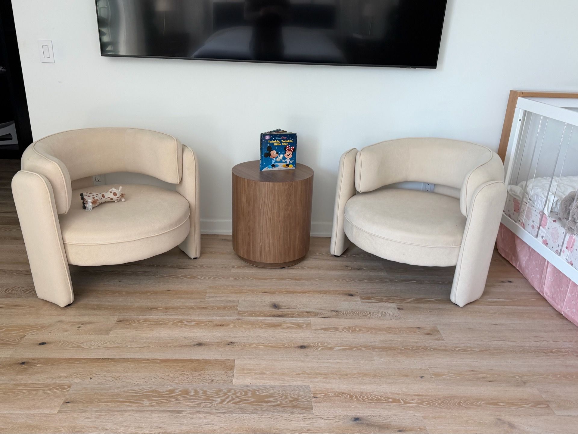 Two chairs and table