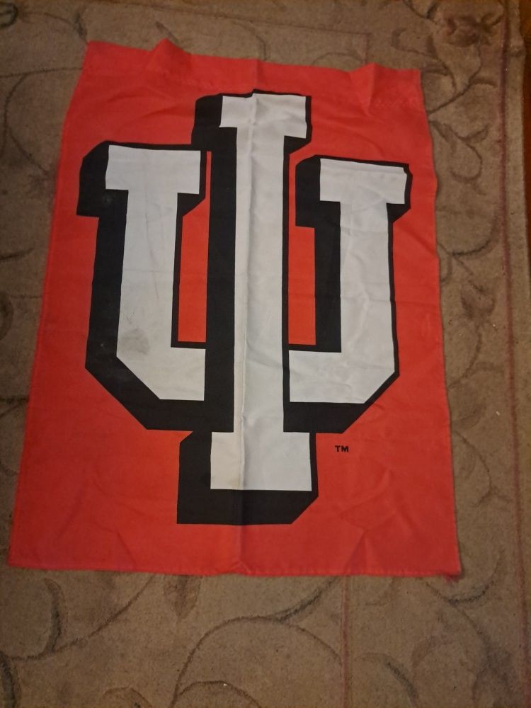 IU INDIANA HOOSIERS FLAG LARGE SIZE