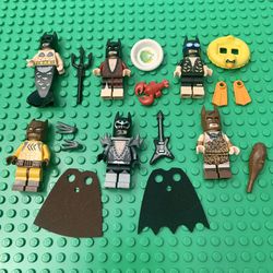 Lot of 6 Lego The Batman Movie Minifigures with Accessories #71017~71020