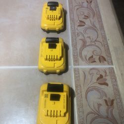 Dewalth  Batterys  12  V.   2ah   $25Each one