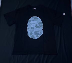 BAPE Ape Head Reflective Camo T-Shirt Black