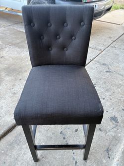 Black bar stool