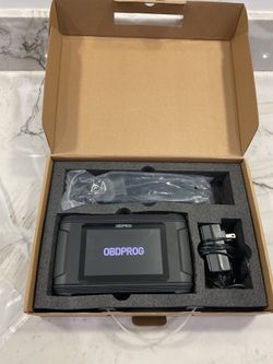 OPENED BOX OBDPROG M500 MILEAGE ODOMETER CORRECTION DIAGNOSTIC OIL RESET TOOL CODE READER