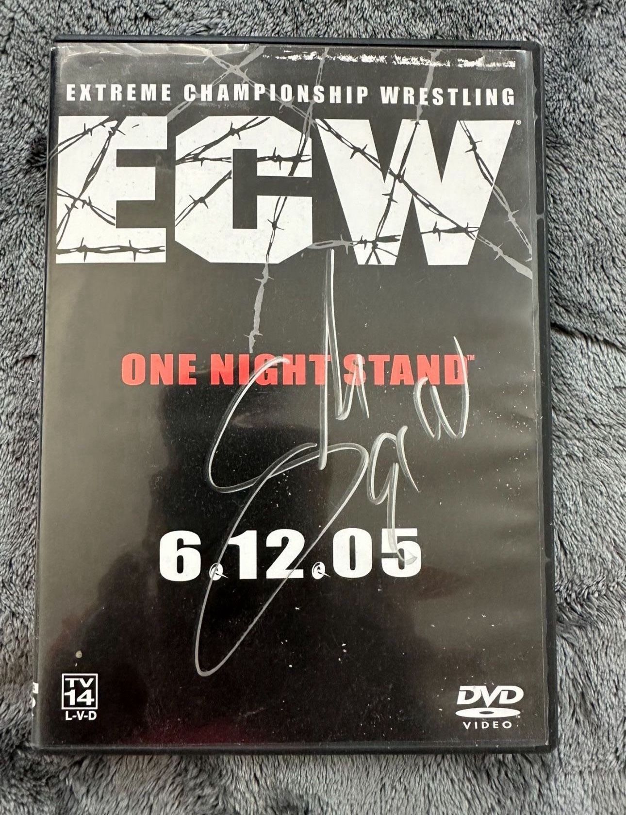 RARE SABU AUTOGRAPHED ECW “ONE NIGHT STAND” DVD