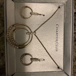 Charter Club Necklace And earring Set - NEW 