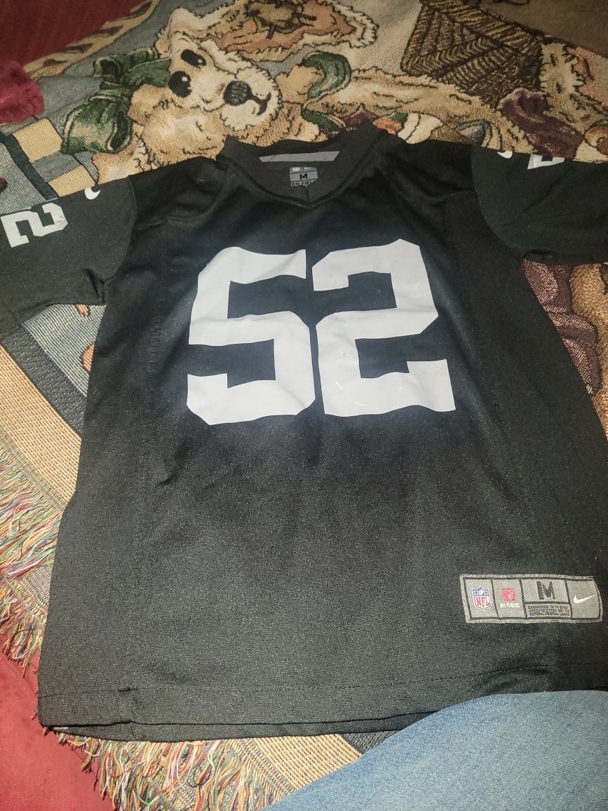 Raiders jersey size medium boys