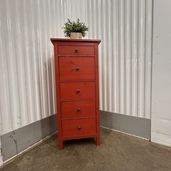 Mid-century Modern Red Wood  Dresser Chest Of Draws Storage 