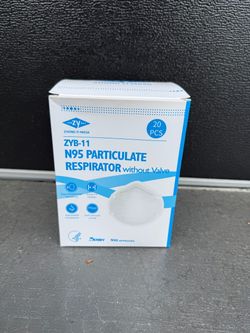 Zyb II N95 Particulate Respirator Mask  20 Pc Box Niosh