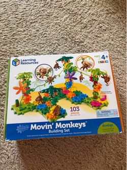 Learning Resources Movin’ Monkeys Building Set