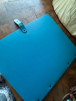 French Teal Blue Art Portfolio Prat Paris 28 x 35 cm or 14" x 11" Portfolio Book with 20 Plastic Sleeves