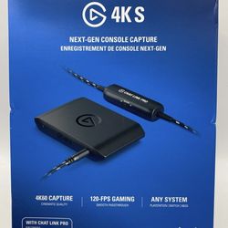 Elgato 4K S External Game Capture Card 4K60 Capture