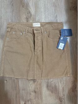 Tan Mini skirt size 6